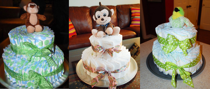 diy diaper cakes