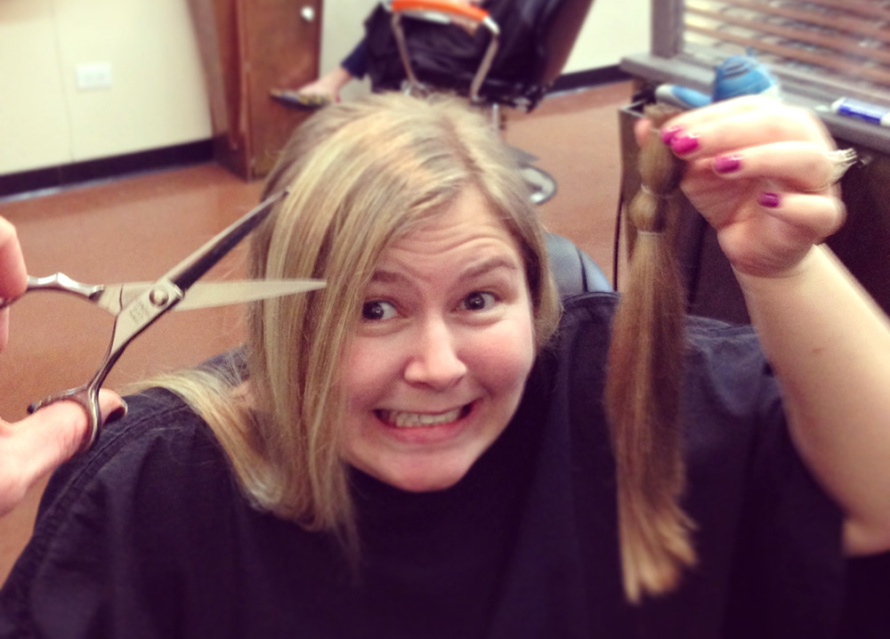 chop it off and donate hair
