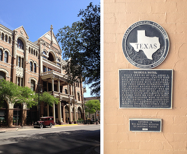 Driskill Historic Hotel Austin Texas