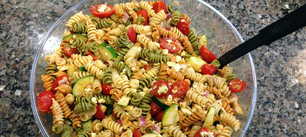 super easy quick pasta salad