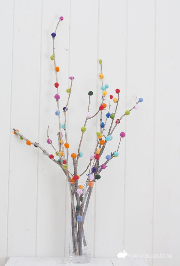 Pom Pom Party Branches DIY