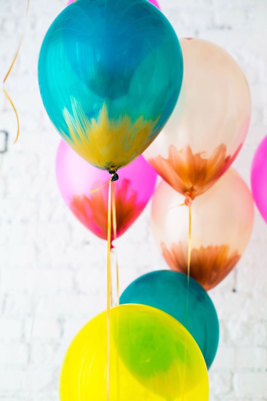 diy mettalic balloons