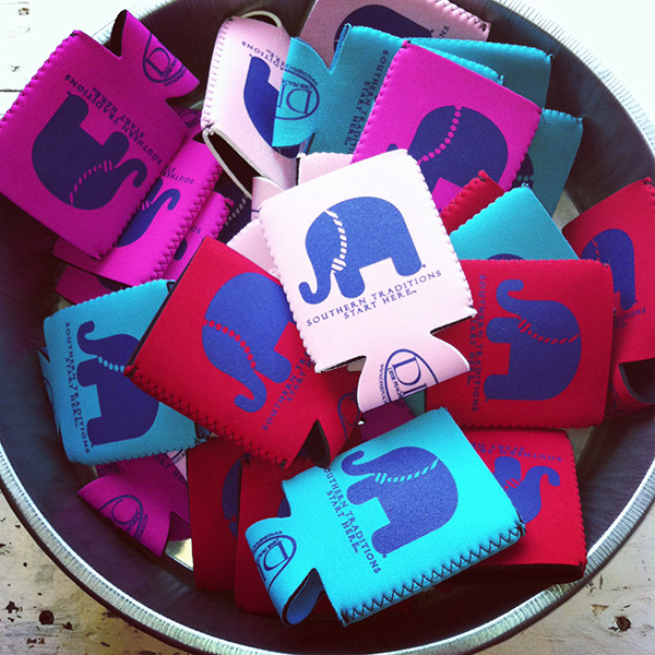 elephant koozie southern traditions dixie peaches