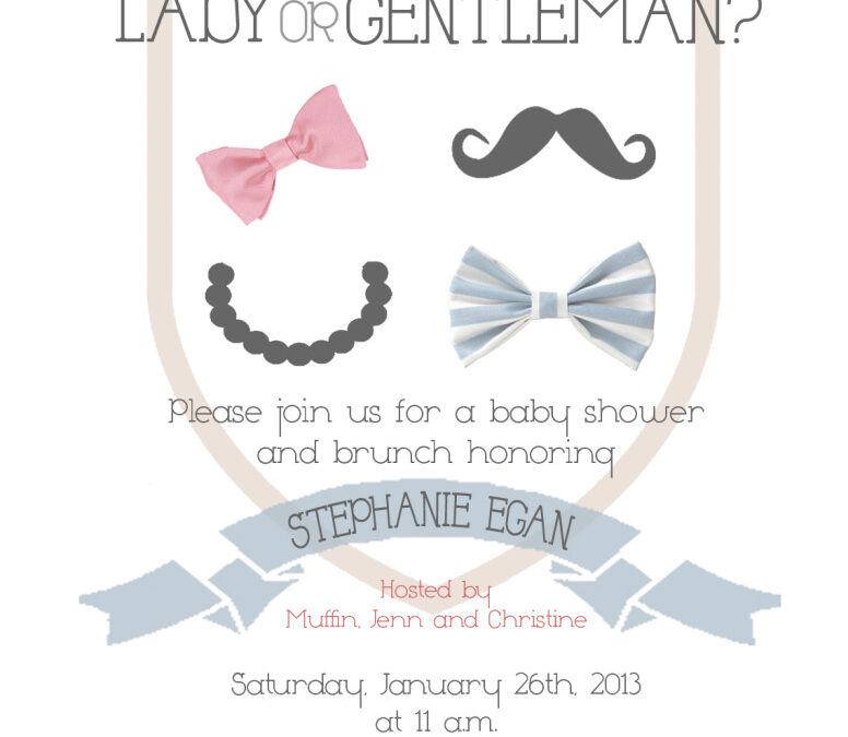 a Lady or Gentleman? baby shower